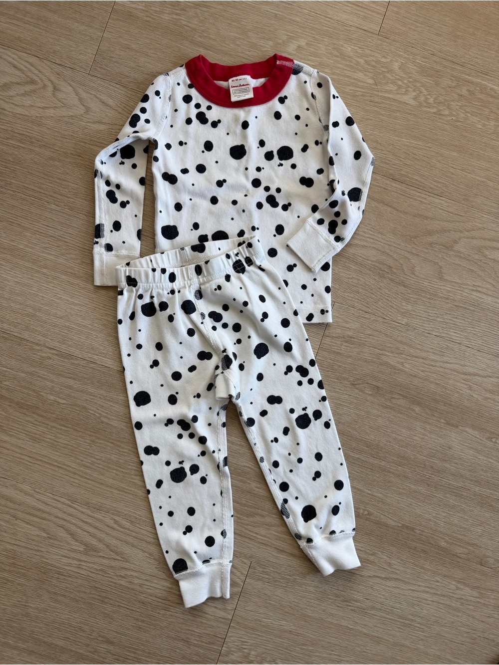 Hanna Andersson 101 Dalmatians Dog Spotted Kids PJ’s Pajamas- Sz 80 (US 2)